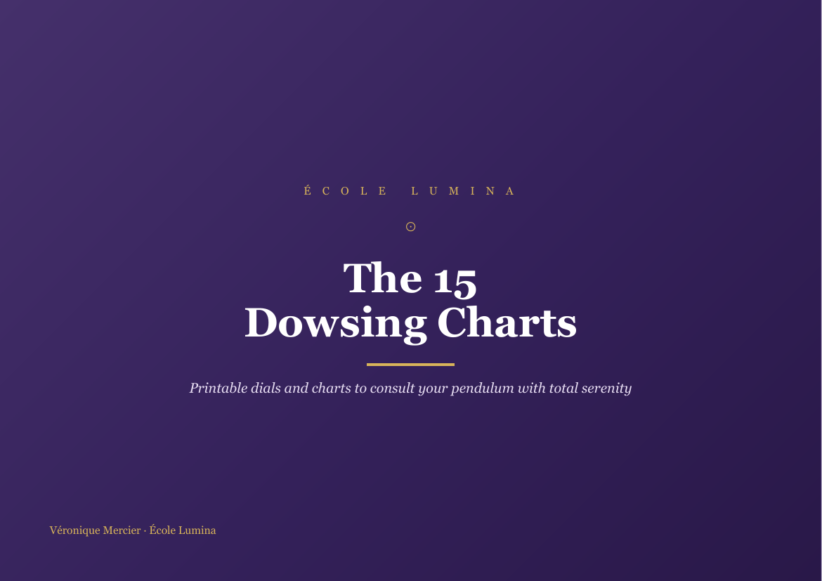 The 15 Dowsing Charts (printable PDF pack)
