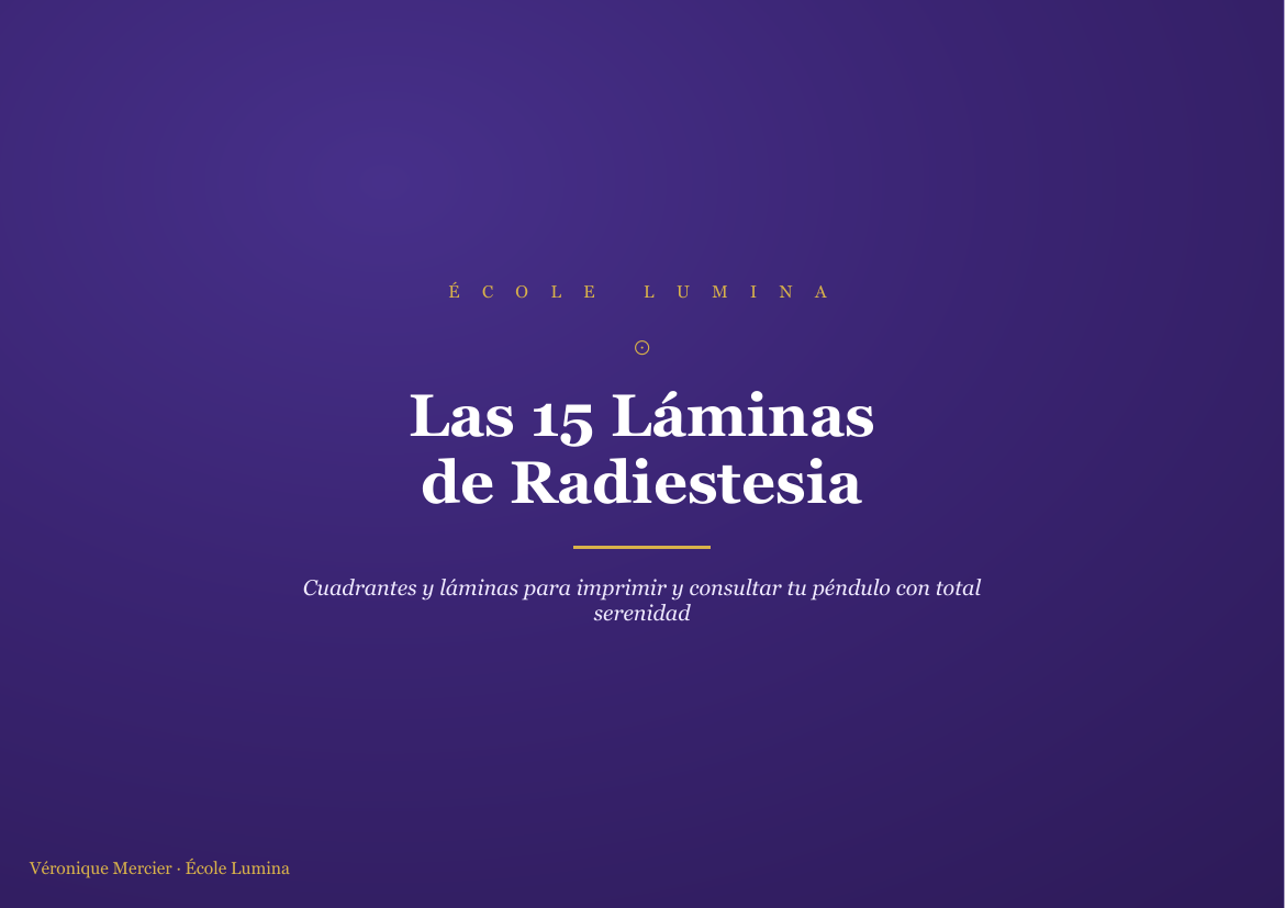 Las 15 Láminas de Radiestesia (pack PDF imprimible)